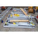 Quantity of Boss aluminium scaffold towers as photographed