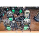 4 MSA gas detectors c/w chargers CW