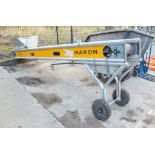 Baron CX3300 110v conveyor c/w wheels and hopper