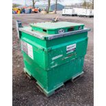 Western Transcube 950 litre bunded static fuel bowser c/w hand pump, delivery hose and trigger