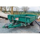 Ifor Williams LM 146 G3 tri - axle drop side flate bed trailer
