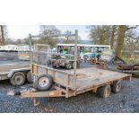 Ifor Williams LT126 G 12ft x 6ft 6" flat bed tandem axle trailer 2298-004