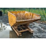 Steel fork lift tipping skip 4191