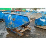 Steel fork lift tipping skip 8396
