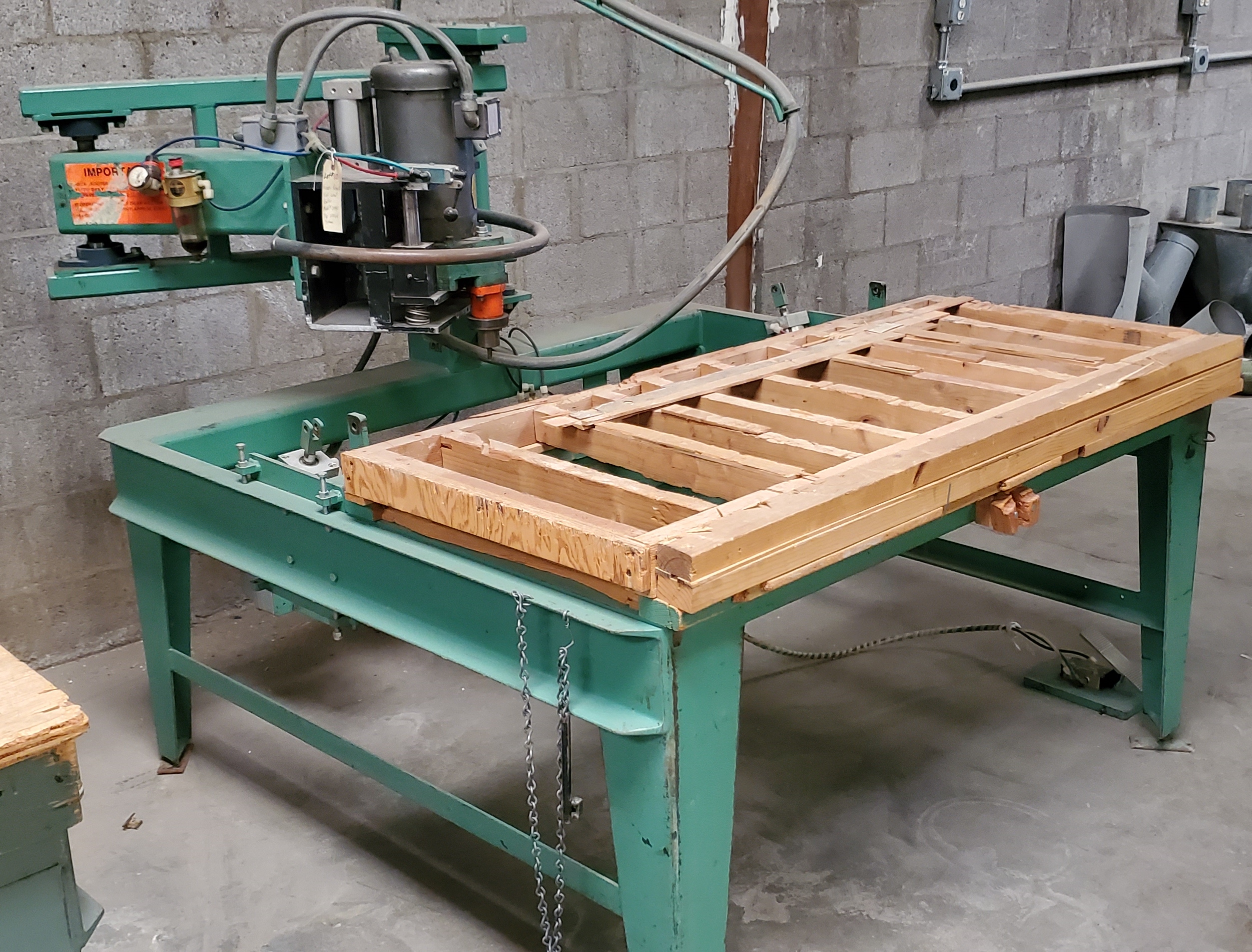 Evans Roterk Sink Cutout Router, Model 2480, 3HP 220 Volts 3 Phase Motor