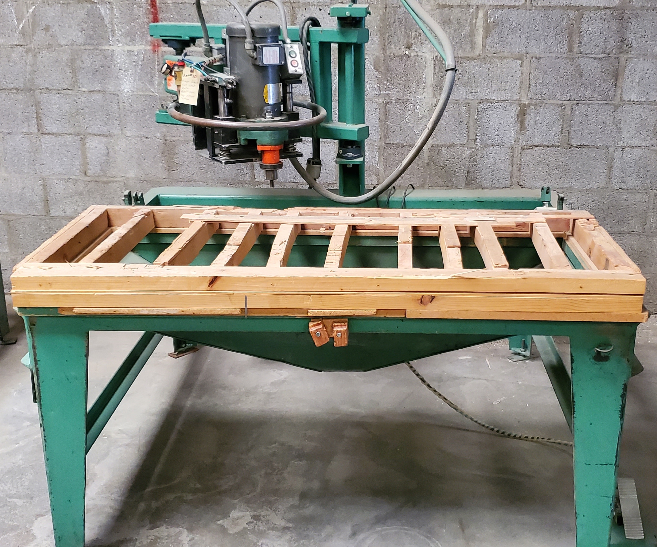 Evans Roterk Sink Cutout Router, Model 2480, 3HP 220 Volts 3 Phase Motor