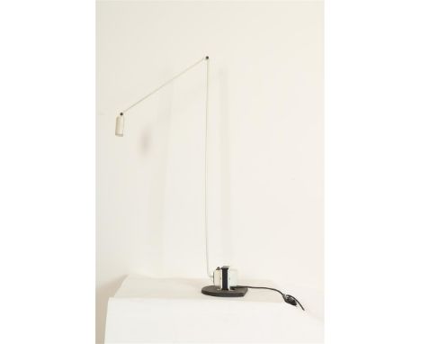 Witlak aluminium vintage vloerlamp, ontwerp Tommaso Cemini voor Lumina, model&nbsp;Daphine Terra, 70-er jaren.