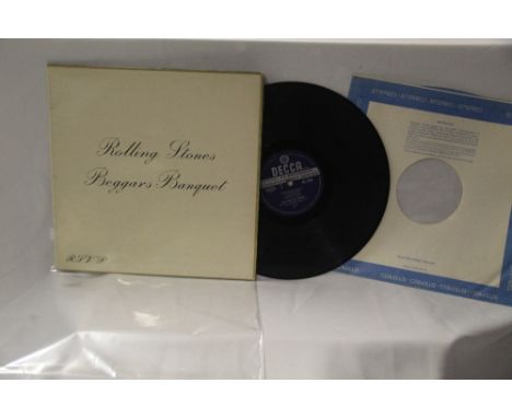 A UK Decca Stereo press of the Rolling Stones ' Beggars Banquet ' VG / VG+