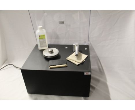 A Pro-ject Max record cleaning machine  - a barely used item that comes highly recommended - comes with some cleaning fluid a