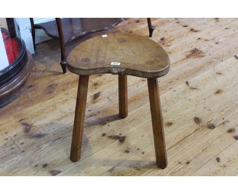 Robert Thompson Mouseman kidney shaped stool