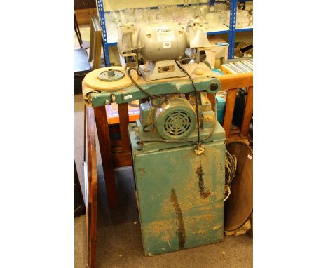 Hilka 6 inch bench grinder and belt sander and stand (2)