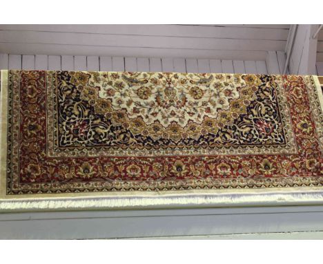 Keshan carpet with a beige ground 2.80 x 2.00