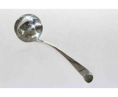 Old English pattern silver sauce ladle