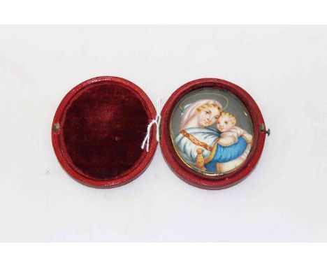 Cased portrait miniature