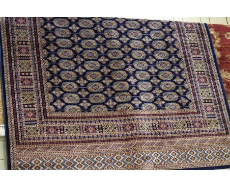 Bokhara carpet with a blue ground 2.30 x 1.60