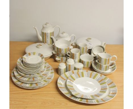 An extensive Midwinter dinner tea and part coffee set