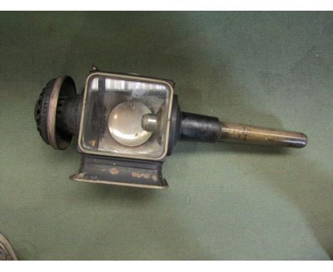 A John Peden &amp; Co carriage lamp (crack to one glass panel)