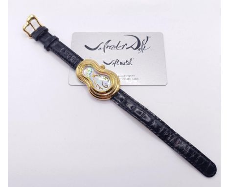 Salvador Dali ladies wristwatch, with a certificate card 