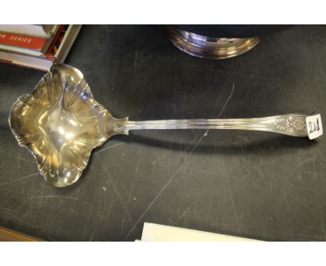Plated punch bowl, ladle and quantity of glasses