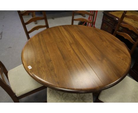 Ercol dining table &amp; 6 chairs