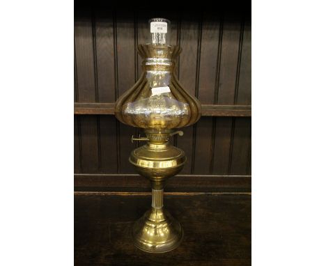 Brass oil lamp
