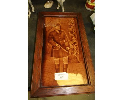 Minton Tile of a Huntsman