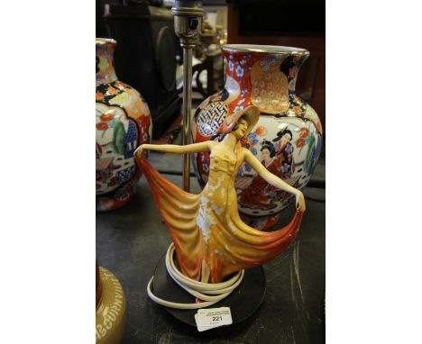 Wade style figural lamp (af)