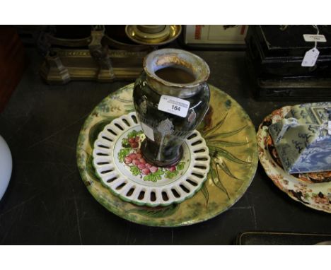 Royal Doulton lamp and others