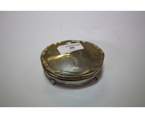 Walker &amp; Hall silver trinket box (af)