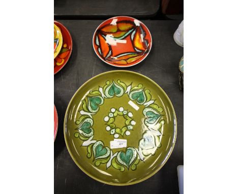 2 Poole Pottery Delphis Pattern Plates