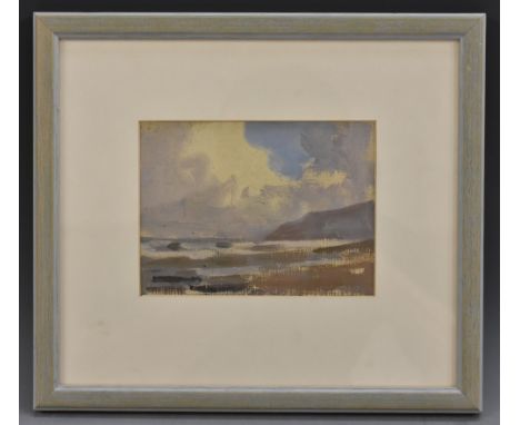 Henry Wilkinson Daniel (1921 - 2011)Achill Island, Co. Mayolabel to verso, oil on board, 10cm x 13.5cm