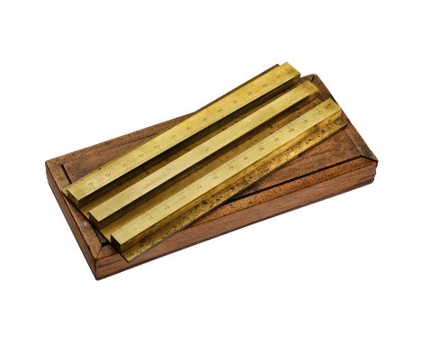 Wedgwood-Pyrometer, Mitte 19. Jh.Colombi, Optician de la Marine, Brest, Frankreich. Meßinstrument aus Messing mit konischen M