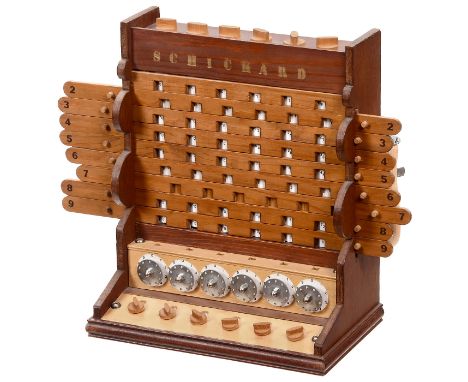 Modell der Schickard'schen Rechenuhr von 1623Nachbau des ersten mechanischen Rechners der Welt von Wilhelm Schickard durch R.
