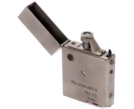 Microcalcolatore tipo 2A, 1952Nr. 31082, Italien, entwickelt von Mario Abeille und Vincenzo Aquilecchia, logarithmisches Rech