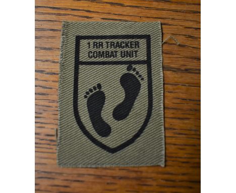 Rhodesia Rhodesian Army 1st RR Anti Terrorist Tracker Combat Unit Cloth Patch