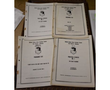 United States Army Air Force Instructional Manuals, Aviation Centre Fort Rucker, Alabama dated 1977/1978. An excellent collec