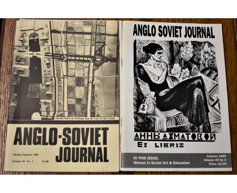 The Anglo-Soviet Journal Volume 49 No.1 &amp; 2 Summer and  Autumn 1989, interesting Soviet propaganda pamphlets issued just 