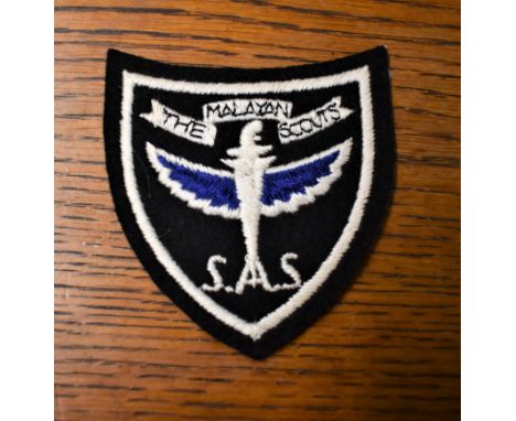 S.A.S. Malayan Scouts cloth formation sign/badge, commemorative patch for the division. 