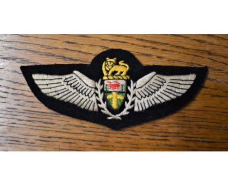 Rhodesian Air Force Pilots Wings Copy Cloth Patch