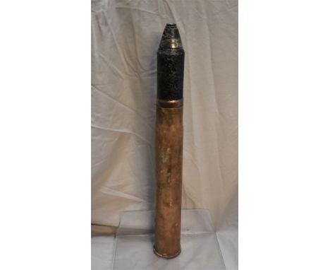 Russian WWII APHE 45 mm anti-tank gun model 1937 Round in relic condition with fuze and good case. (factory designation 53-K,