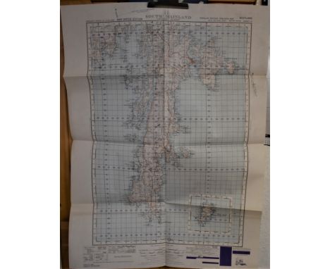 Scotland War office Edition - ordnance Survey - sheet 4, south mainland (Shetland Islands) folded, mint condition, Fair Isle 