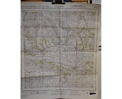 Pickering Yorkshire-Ordnance Survey War Office Edition Map/National Grid, sheet 92, War Office Published 1948 - 2nd Edition 1