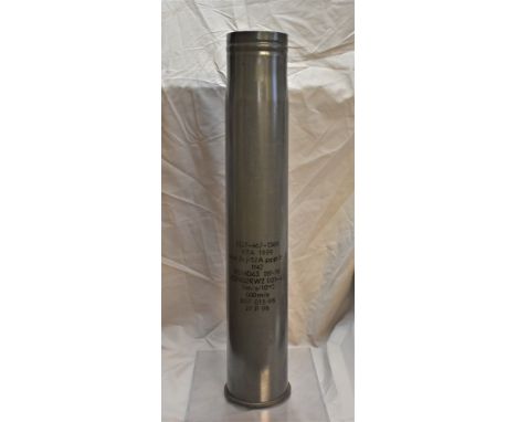WWII German 88mm WWII Flak/Tiger I Shell Case, with faint German Ordnance stamps on the base. Some good stencilling on the si