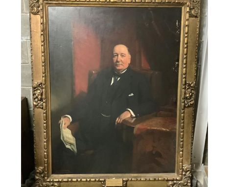 Frank O. Salisbury R.I., R.O..I, R.P. (British, 1874-1962), Portrait of Sir Frederick Henderson K.B.E., signed lower left and