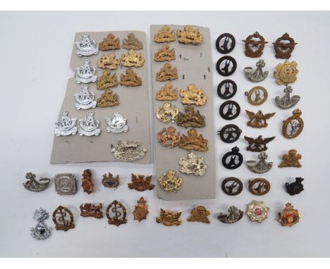 Selection of African Collar Badges including gilt British South Africa Police... Cast brass British South African Police... Q