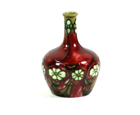 Minton Secessionist range vase of bulbous form with cylindrical neck
Number 33, on a red ground, height 12cm
 CONDITION REPOR