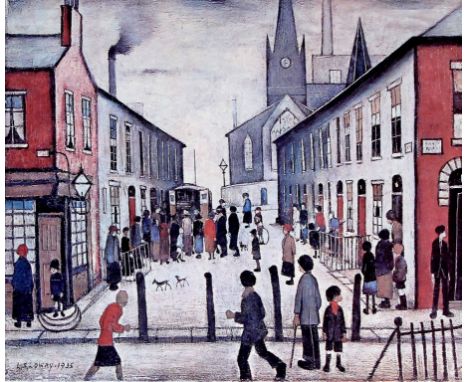 Laurence Stephen Lowry RA (1887-1976) - 'The Fever Van'
A signed limited edition colour print, signed in blue ink to the marg
