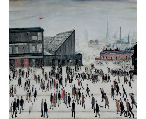 Laurence Stephen Lowry (British, 1887-1976)- 'Going to the Match'
Pencil signed limited edition colour print, from an edition