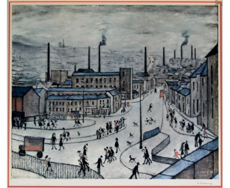 Laurence Stephen Lowry (British, 1887-1976)- 'Huddersfield'
Pencil signed limited edition colour print, from an edition of 85