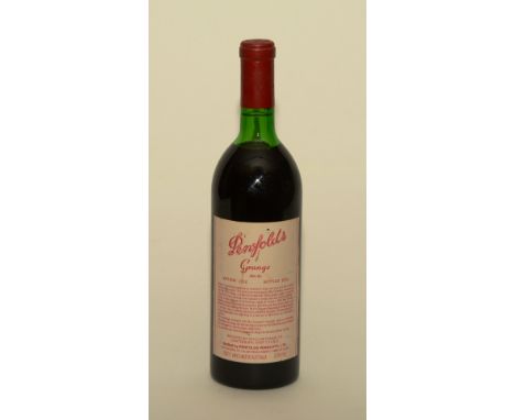 A Penfolds Grange bin 95 vintage 1982 Australian red wine, bottled 1984, 750ml, 13% vol